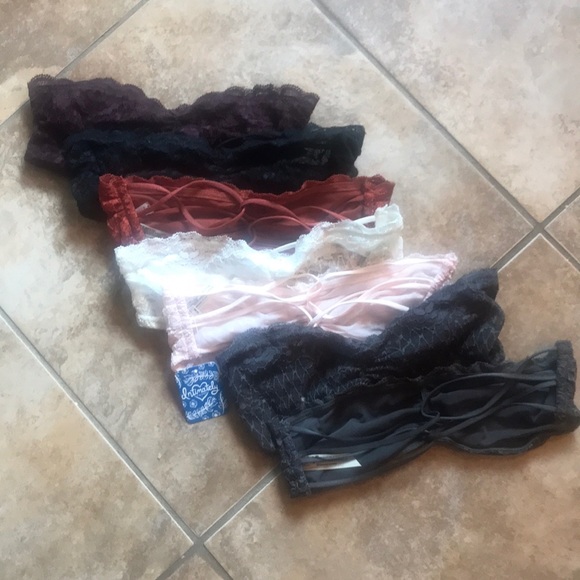 Free People Essential Strappy Lace Bandeau Bra - Picture 6 of 8